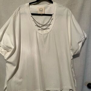 Fantastic Fawn White Oversized Boxy T-Shirt